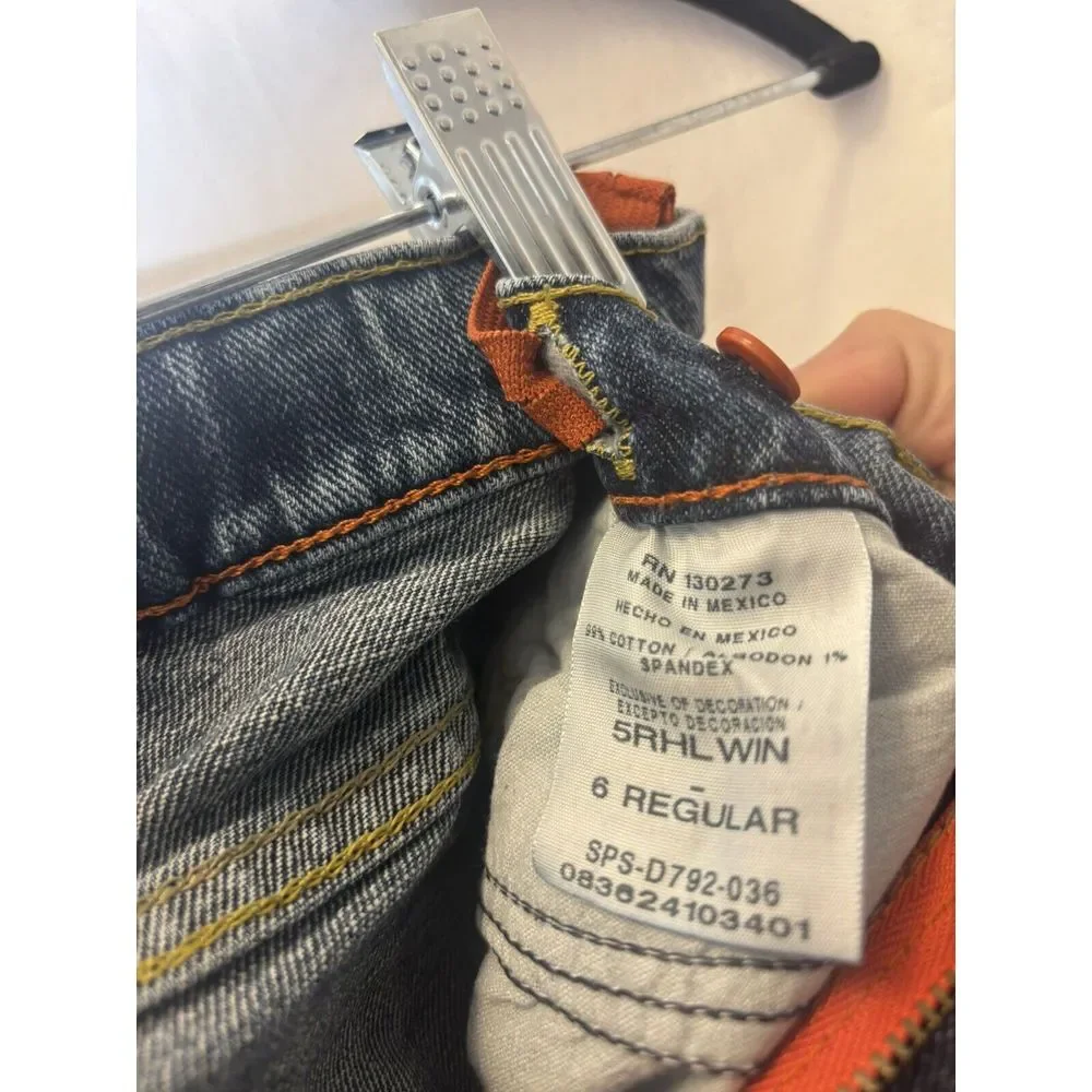 Carters Carpenter Fit Blue Jeans Boys‎ 4T Adjustable Waist 100% Cotton Denim G9